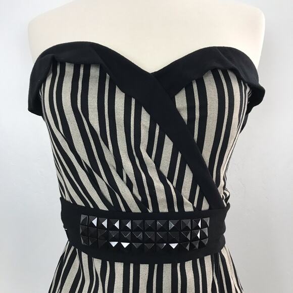 Anthropologie Eva Franco Strapless Dress Women's 4 Mod Coquette Dark Romantic - Picture 2 of 7